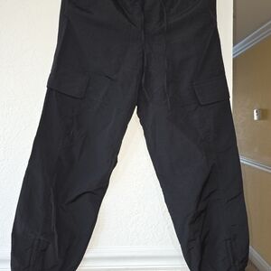 Zara Wonen Black Cargo Pants